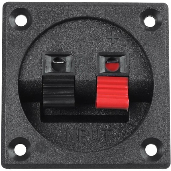 Red Black Speaker Junction Plate Black