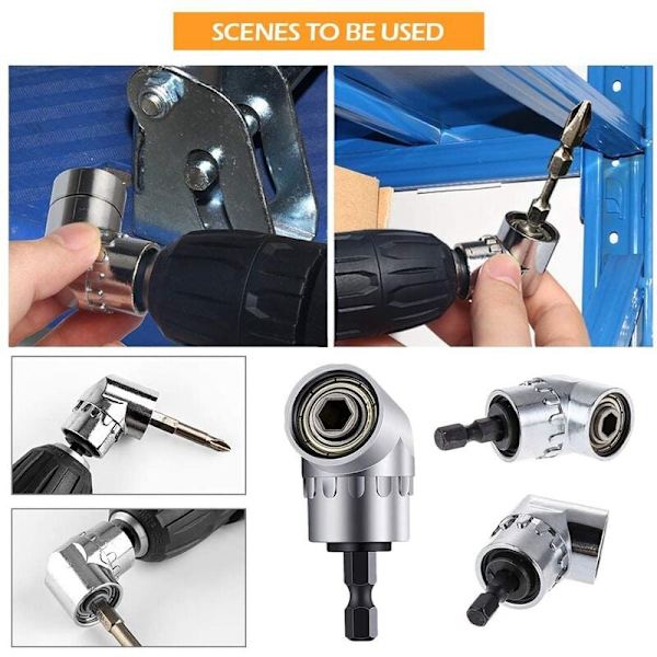 Fleksibel borbitforlengelse sekskant skaft bor mutter borsett, fleksibel borbit, universal socket adapter sett