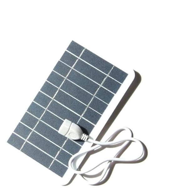 Solcellepanel USB-ladekontroller 2W 5V 400MA for utendørs nød-MP3 PAD-batterilading bærbar strømbank