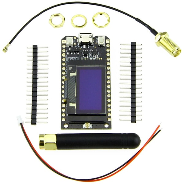 ESP-32 Wifi Bluetooth Utvecklingskort Modul Blå Display 0,96 Tum Lora32 Lora 868Mhz ESP32 Lora Oled Med Antenn
