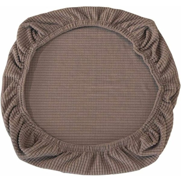 Venyttelytuolinpäällinen Toimistotuolille Pyörivä Tuoli Tuolin Istuintyynyn Päällinen (Tummanruskea, 230-280cm)