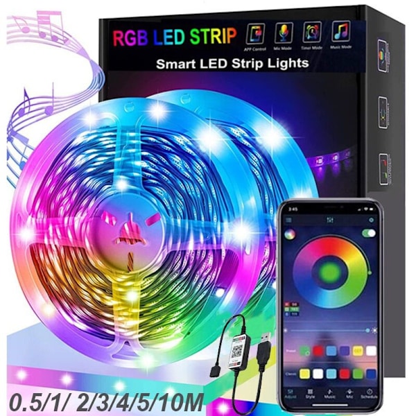 LED-remsa 5v USB bluetooth 5050 2835 Symphony set (1 meter)