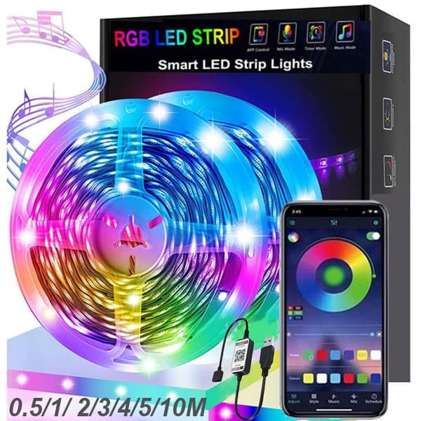 LED-stripe 5v USB bluetooth 5050 2835 Symphony sett (1 meter)