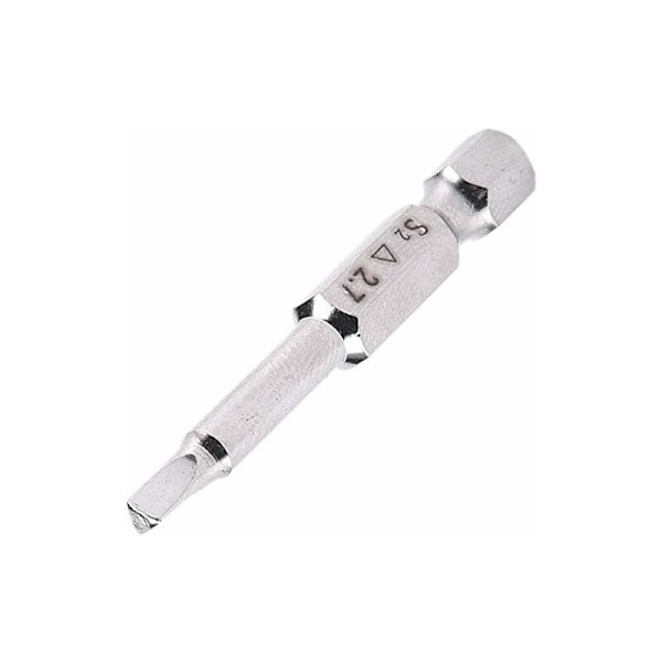 5 stk. Trekantede magnetiske skruetrækkerbits Sæt S2 Stål 1,8 mm, 2 mm, 2,3 mm, 2,7 mm, 3 mm, 6,35 mm Hex Skaft, 50 mm Længde