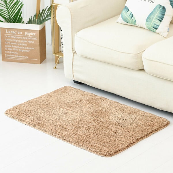 Badematte, Sklisikker Teppe Bad Tykkere Teppe Dusj Utgang Absorberende Ultra Myk Mikrofiber Gulvmatte, Hurtig Tørking, Maskinvaskbar, Grå, 80 x 1