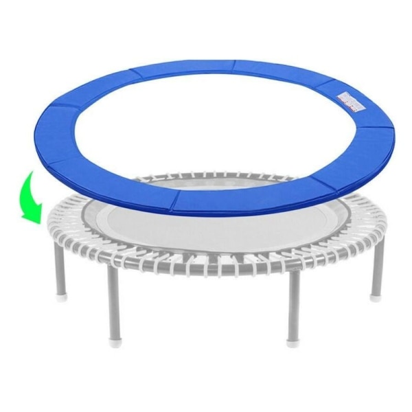 Fjærbeskyttelsespute for 305 cm trampoline - blå,