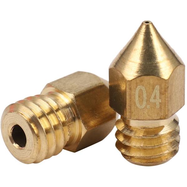 16 st MK8 3D-skrivarmunstycken för -10 7 olika dimensioner 0,2 mm, 0,3 0,4 0,5 0,6 0,8 1,0 mm