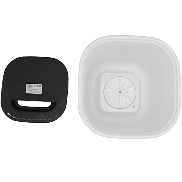 6L Mini Vaskemaskine Frem- og Tilbagegående Rotation USB Strømforsyning Automatisk Strømafbrydelse Bærbar Mini Vaskemaskine til Undertøj