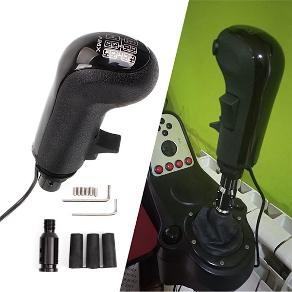 USB High Low Gear Simulator Växelspaksknopp för G29 G27 G25 TH8A ATS ETS2 HB043 Växelspaksknopp