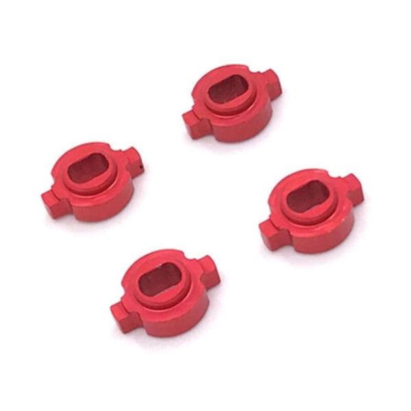 4 kpl Metalli Linkage Muutos Adapteri Mosquito RC Auto ZERO-Z MINI-Z MR-03 Pyörännapa, Punainen