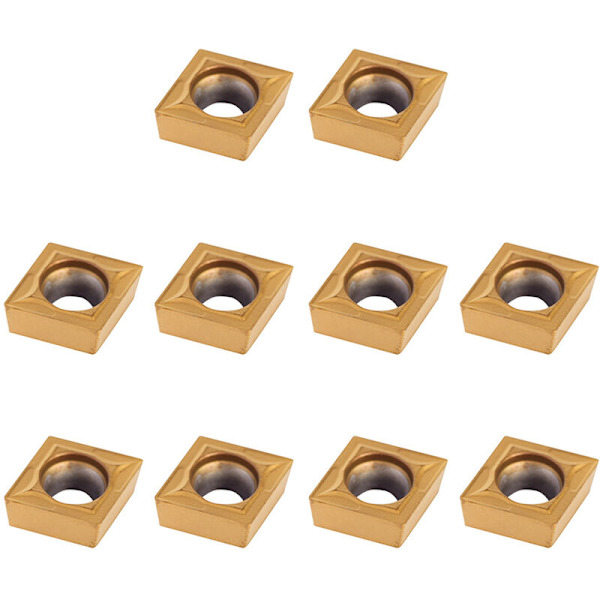 CCMT09t304 Karbidinsatser CCMT32.5 Set med 10 stycken Hårdmetall CNC Fräsverktyg för svarvverktyg