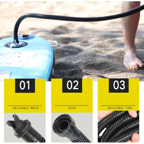 Luftpumpsslang Mjuk Uppblåsbar Slang för Handpump för / Stand Up Paddlebräda Båttillbehör