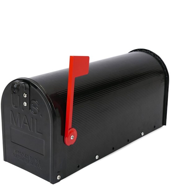 US Mail aluminiums postkasse til amerikansk post sort