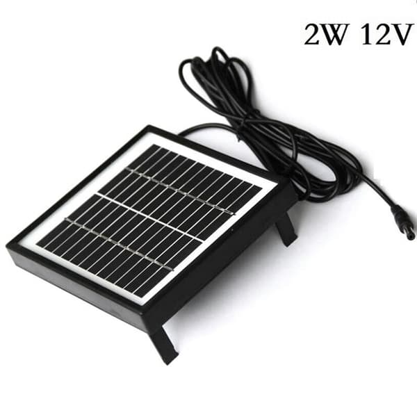 12V 2W Solcellepanel Solhagepanel DIY-deler DC-port Solcellepanel Batterimodul for Batterilader