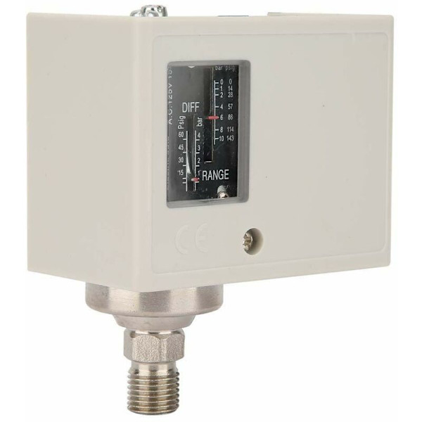 Elektronisk trykføler G1/4” Trykstyringskontakt Vand Luft Pumpe Kompressor Trykføler 24V 380V Trykføler