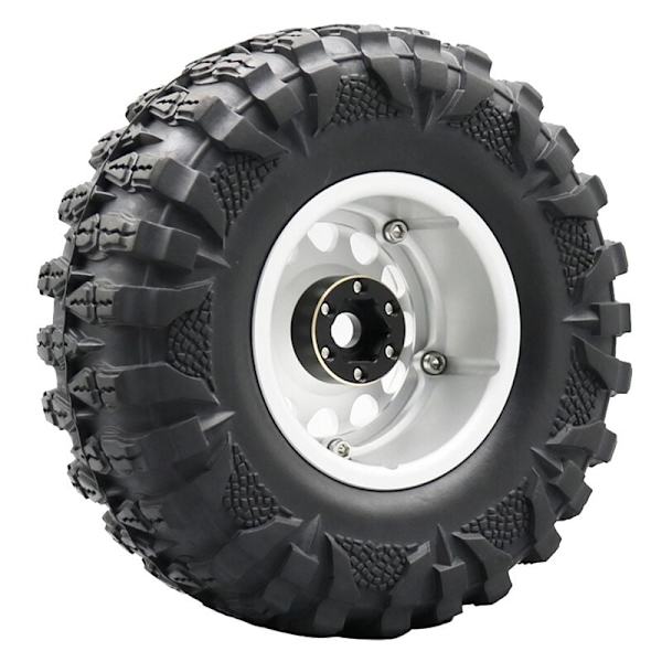 4 kpl Messinkipaino 15 mm Pyörän Kuusikulmainen Napa Laajennussovitin 1/10 RC Crawler 1.9 2.2 Tuuman Pyörille Vanteille Axial SCX10 TRX4