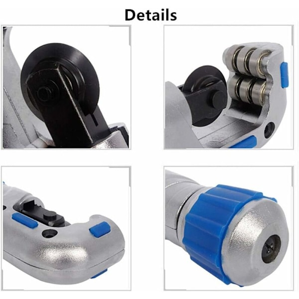 Putki- ja putkenleikkuri 1/4-2\", raskas ruostumaton teräs kupari PVC-leikkuri 2 kpl putkenpidike leikkuuterät (5-50mm)