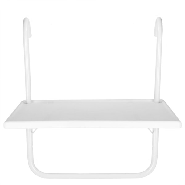 Rektangulärt balkongbord 52x40cm vitt