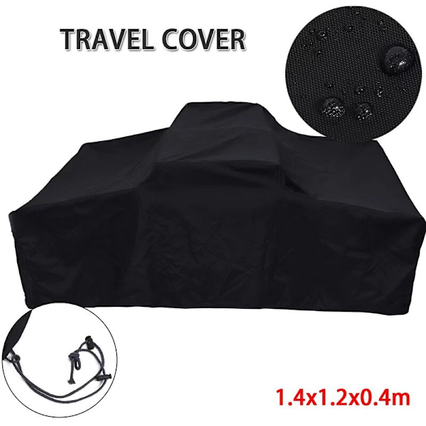 Vanntett presenning for campingvogn, telt, bobil, tilhenger, for campingturer, takbeskyttende presenning, 140 x 120 x 40 cm
