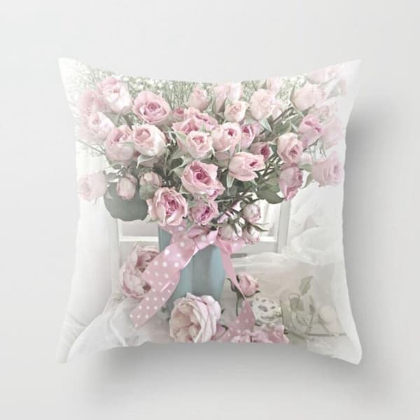 Dekorative pudebetræk 45 x 45 cm til sofasæt med 2 bløde puder i middelhavsstil