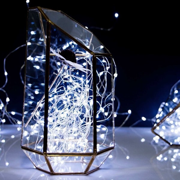 Set med 12 LED-ljusslingor, Batteridrivna Ljus 2m 20 LED-Fairy String Lights IP65 Vattentät LED-Girlang Dekoration för Sovrum Jul Bröllop