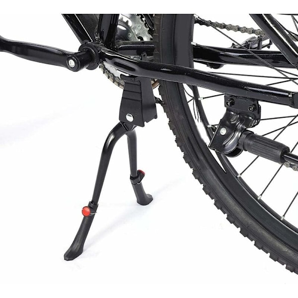 Cykelstöd, cykel sidostöd bakre stöd dubbla ben höjdjusterbart cykelstöd för 24-28 tums cyklar-