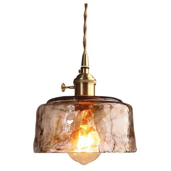 Nordisk modern mässing glas pendellampor kök restaurang bar sovrum pendellampa upphängning C
