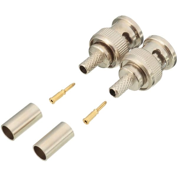 10 sæt 3 stk BNC han-stik RG58 crimp-stik