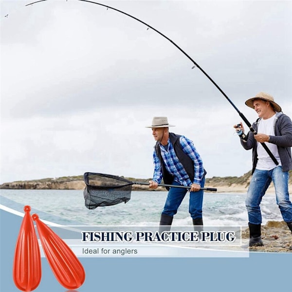 Gummi Casting Fiskeøvingsstopp Baitcasting Egnet for Ferdighetsforbedring Casting, 12 stk Serie
