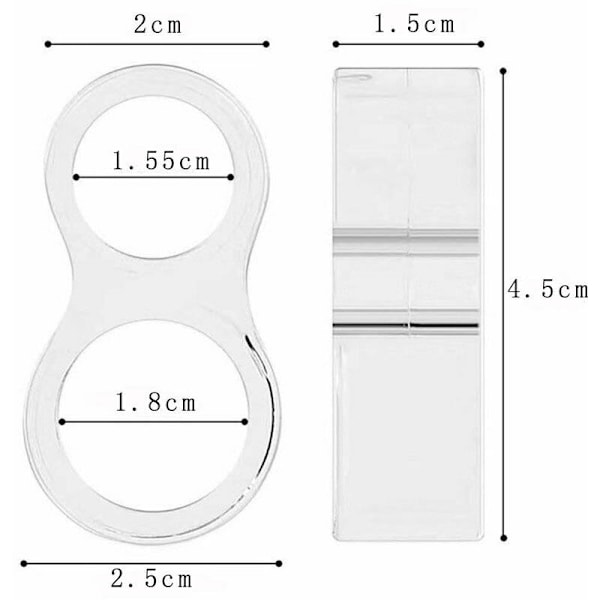 [10 kpl] PVC Läpinäkyvä Värillinen Hiljainen Kolliision Ovenkahva