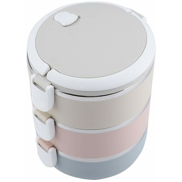 Bento Lunsjboks, Termisk Lunsjboks Bento Boks, Bærbar Termisk Rustfritt Stål Bento Boks Lunsjboks (3 Typer)