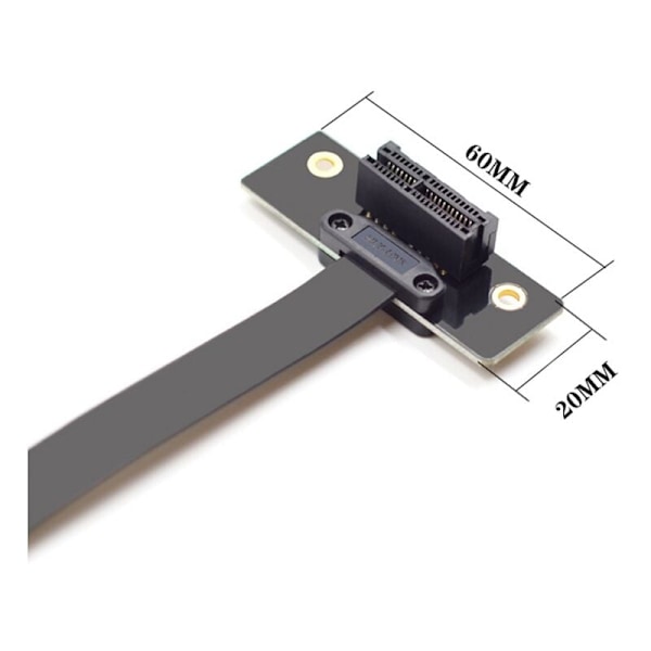 PCIE PCI -virtakaapelin jatkokaapeli PCI-E Express -virtakaapelin jatkokaapeli PCIE X1 -kortti Emolevyn jatkokaapeli Jatkokaapeli Adapterikaapeli 20cm