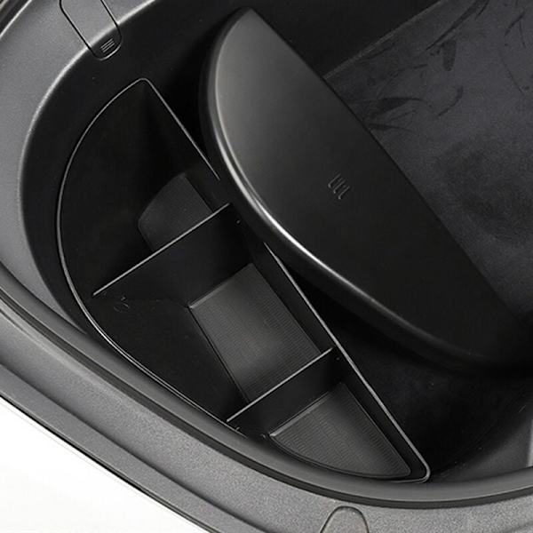 Förvaringslåda för bagageutrymme fram, vänster sida, tillbehör för interiörmodifiering, till Tesla Model 3 2017–2019