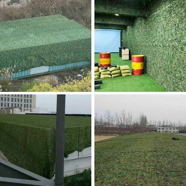 Camouflage solsejl beskyttelsesnet til udendørs camping 56m