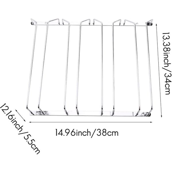 Under skab vin stativ opbevaring rack til glas holder 2,17 tommer dyb