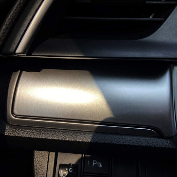 Interiør Central Control Dashboard Strip Cover Trim Panel Sølv til 10. Gen 2016-2020
