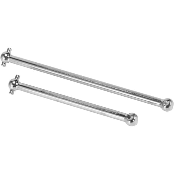 2 st stålcentral drivaxel för Arrma 1/8 6S Tuned RC biluppgraderingar delar tillbehör, silver