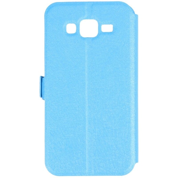 Stativ Flip Holder Etui Deksel for Galaxy J5 Farge: Blå