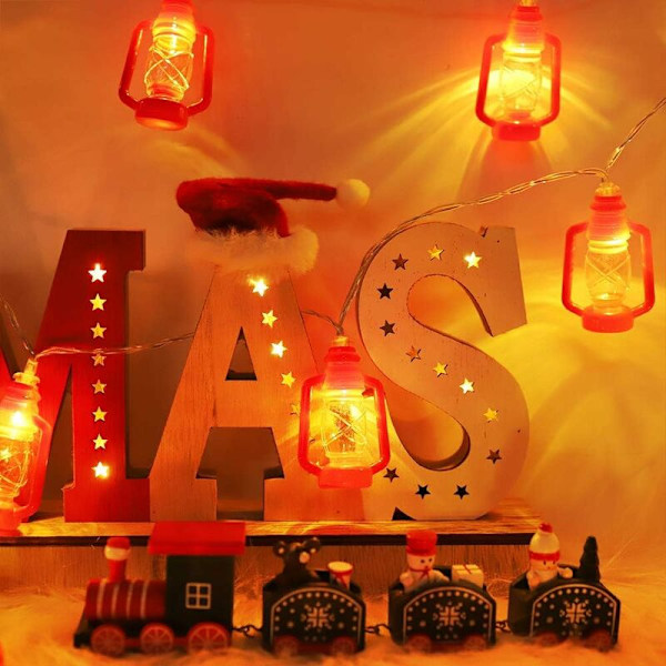 20 LED Mini Lysstreng, 8 Lystilstande, Batteridrevet, Hjem, Bryllup, Fødselsdag, Familiefest, Skole, Dekoration 3m (Varmt Hvidt)