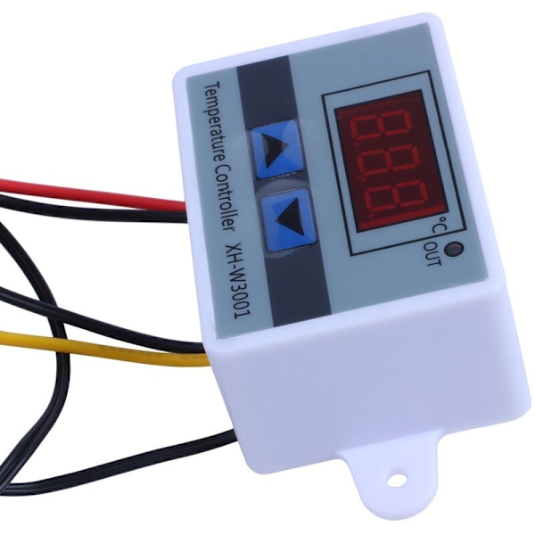 XH-W3001 All-Purpose LED Temperaturkontroller DC12V Digital Thremostat med Sensor 2-Fase Oppvarming og Kjøling Modus