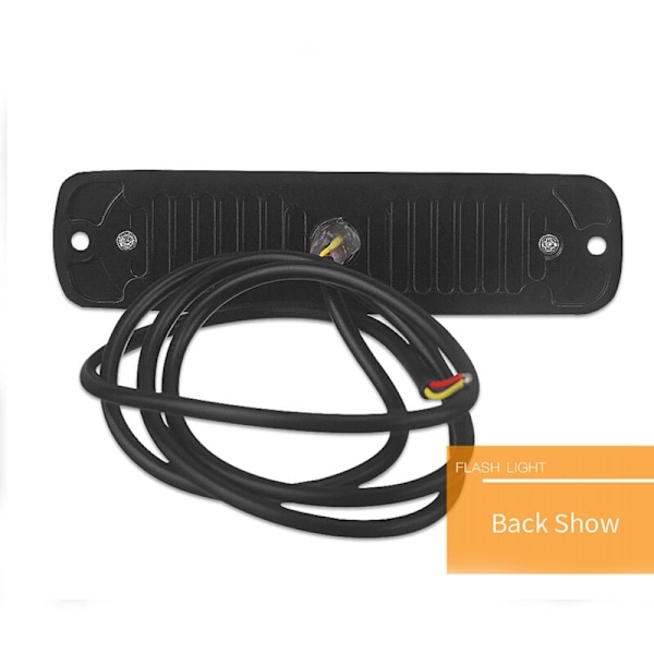 4X 12V - 24 V 6 LED-valo Hätävilkku Auto Ajoneuvo Varoitus Strobe Vilkkuva Sininen ja Punainen
