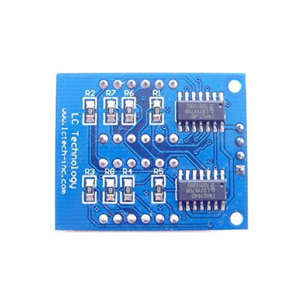 2 stk 8-bit seriell grensesnitt, rød markering, digitalt displaymodul, 74HC164 driver