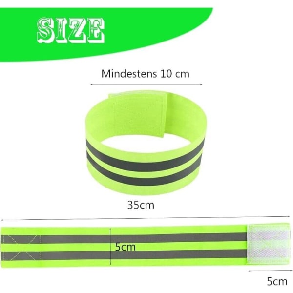 Reflekterande armband, 10 st reflekterande armband Reflekterande armband Elastiska armband Armband med hög synlighet för löpning, cykling, hund, walki