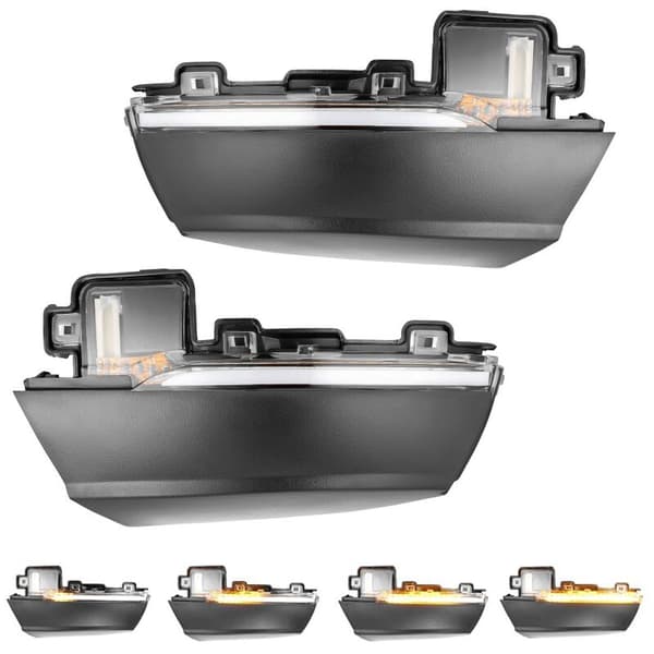 2 stk. Dynamisk Blinklys LED Sidespejl Blinklys Blinklys Repeater Lys Til- MK5 6R 6C 2009 -2017