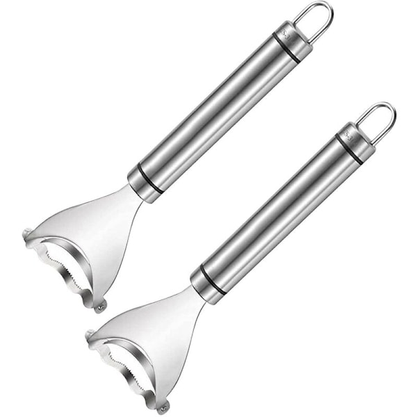 2-pack Majs Skalare Rostfritt Stål Majskolv Skalare Majs Stripper Verktyg För Kök, Majs Thresher Cutter