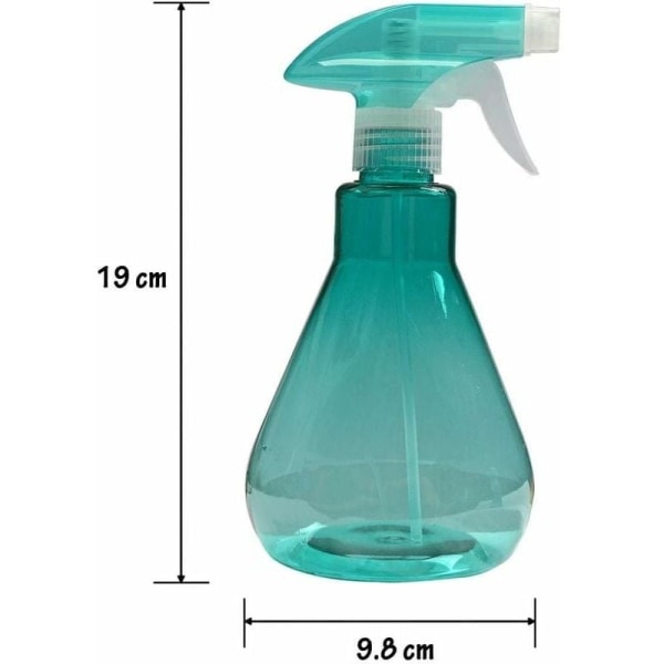 2 stk 500ML Multifunksjonell Sprayflaske Plast, Hage Sprayer Sprayflaske for Vanning av Planter og Blomster eller Rengjøring av Rom, Kontor, Bil