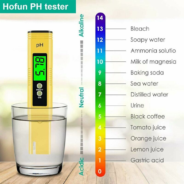 Digital PH-måler pH-tester, Professionel PH-pen, Høj nøjagtighed 0,01 PH, Måleområde 0-14 PH, Vand PH-tester Ideel til drikkevand, Swimmingpools