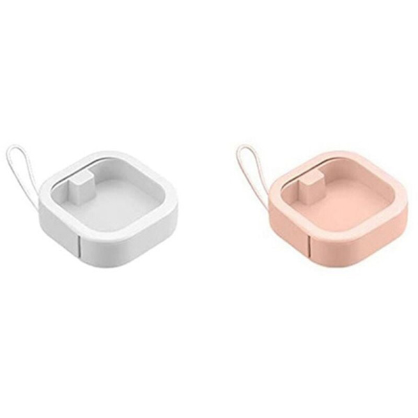 2 stk. hårstrik-arrangør, bærbar rejse-qtip-holder, badeværelsesopbevaringsarrangør qtip vatpinddispenser Dispenser Box