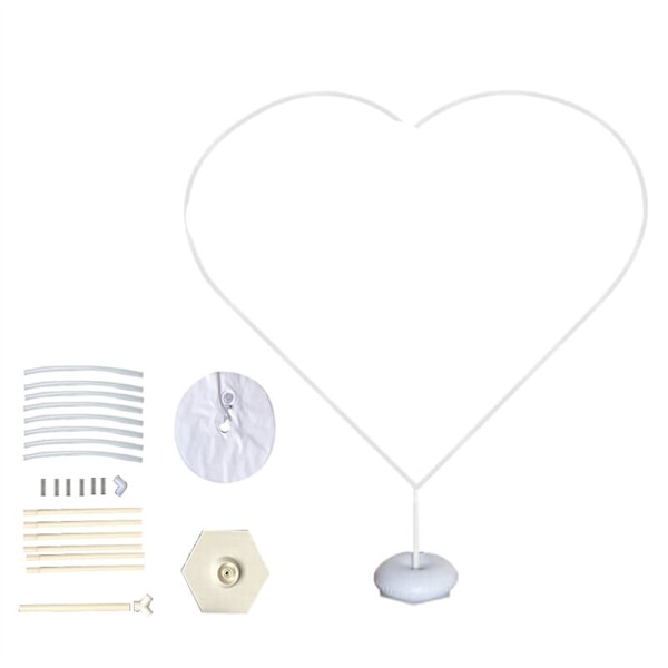 1,5M Hjerteballon Stativ Ring Ballonbue DIY Garland Ramme Bryllup Brusefødselsdagsfest Dekoration Ballonholder