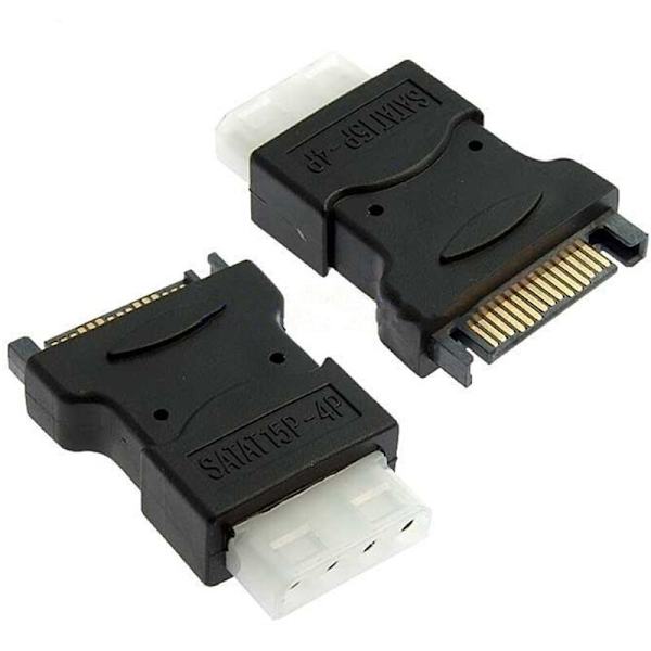 4-pin Molex PC IDE til 15-pin SATA hann-strømadapter konverterkontakt adapterkabel